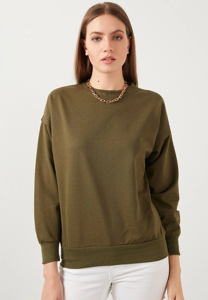 LELA SLIM FIT - Sudadera - Khaki, Mujer 3 LELA SLIM FIT - Sudadera - Khaki, Mujer - Imagen 3