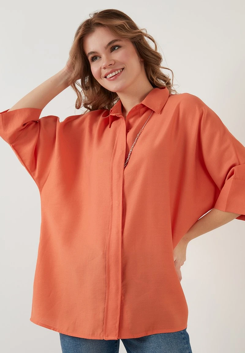 LELA Camisa - Orange , Mujer 1 LELA Camisa - Orange , Mujer