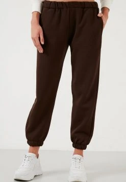 LELA Pantalones Deportivos - Dark Brown Color , Mujer