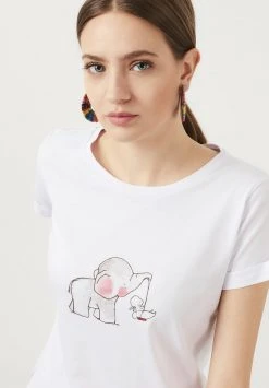 LELA Camiseta Estampada - White , Mujer -LELA Tienda 7fa1716cbe874bc8a8e9d0b1ed4085f2