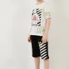 LELA REGULAR FIT T-SHIRT AND SHORTS - Shorts - White , Niños
