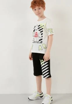 LELA REGULAR FIT T-SHIRT AND SHORTS - Shorts - White , Niños
