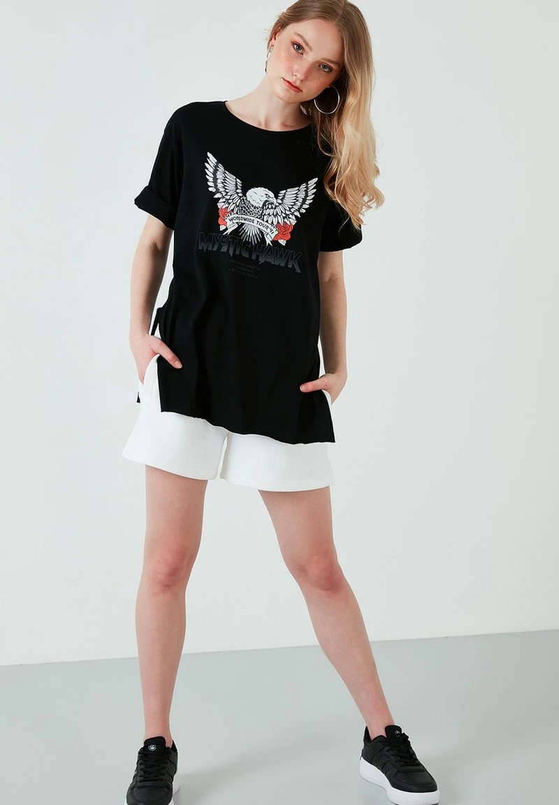 LELA Camiseta Estampada - Black , Mujer 2 LELA Camiseta Estampada - Black , Mujer - Imagen 2