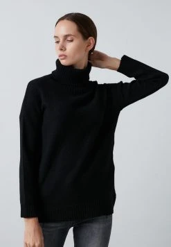 LELA Jersey De Punto - Black , Mujer