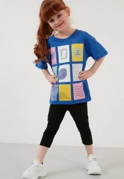 LELA REGULAR FIT T-SHIRT AND LEGGINGS - Leggings - Multicoloured , Niños