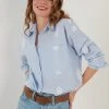 LELA REGULAR FIT - Camisa - Blue , Mujer