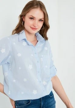 LELA REGULAR FIT - Camisa - Blue, Mujer -LELA Tienda 84c87e361b5d49789c26ede081fe55fe
