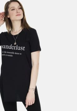 LELA Camiseta Estampada - Black , Mujer -LELA Tienda 84e695803e784e61b6d8647c2ee3a404