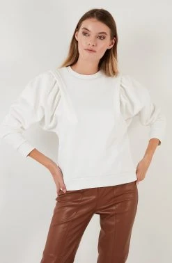 LELA BASIC - Sudadera - Ecru , Mujer