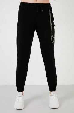 LELA Pantalones Deportivos - Black , Mujer