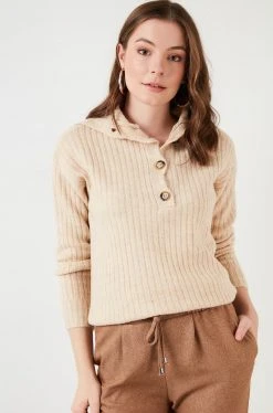 LELA Jersey De Punto - Beige , Mujer