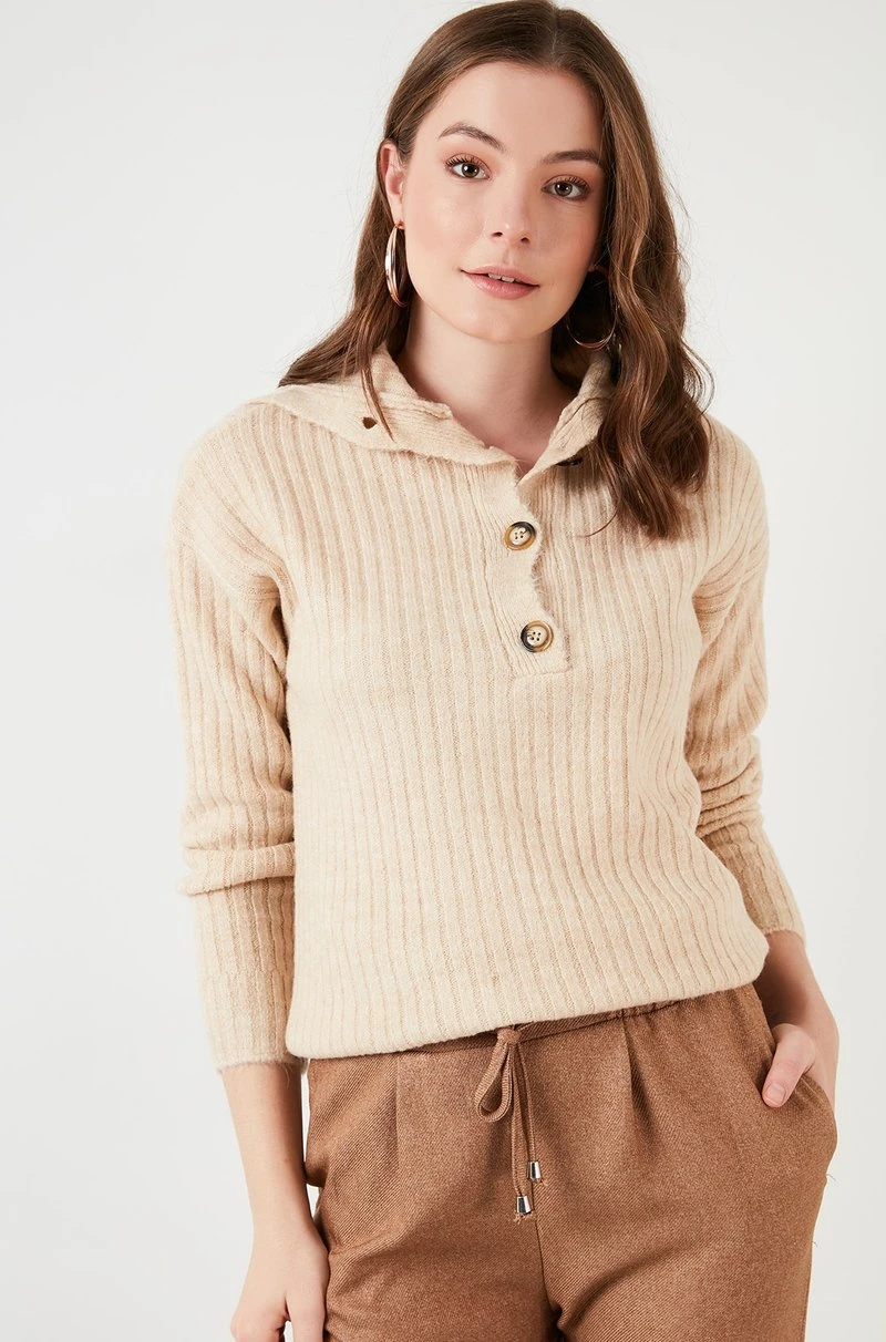 LELA Jersey De Punto - Beige , Mujer 1 LELA Jersey De Punto - Beige , Mujer