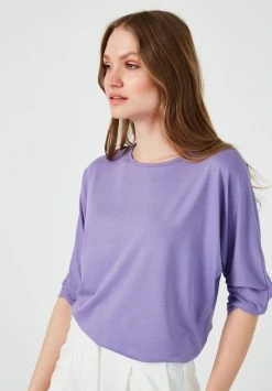 LELA Camiseta De Manga Larga - Lilac , Mujer -LELA Tienda 895cc65defc84c888b6fbd0c825a5808