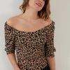 LELA Blusa - Black Lepoard , Mujer