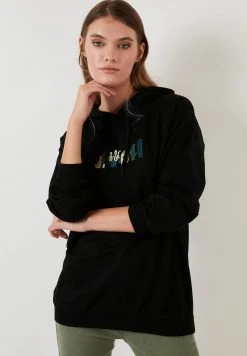 LELA HOODED REGULAR FIT - Jersey Con Capucha - Black , Mujer -LELA Tienda 8999c48465e34bfbbf3e6979724ee5e4