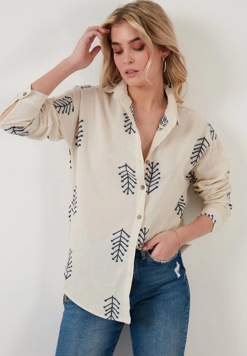 LELA Camisa - Stone , Mujer 1 LELA Camisa - Stone , Mujer