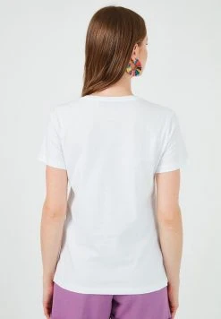 LELA Camiseta Estampada - White , Mujer -LELA Tienda 8c1cd483cd4c4ef78ef949feb14a1c96