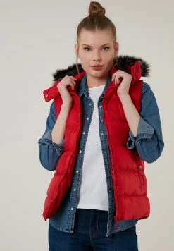 LELA Chaleco - Red , Mujer -LELA Tienda 8c59ba665cbf4b2bab30c6997caf953e