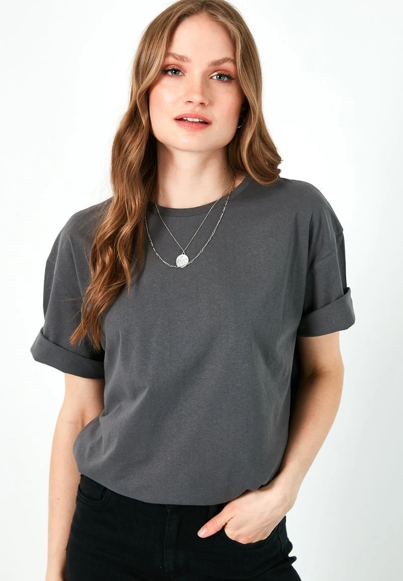 LELA Camiseta Estampada - Anthracite , Mujer 2 LELA Camiseta Estampada - Anthracite , Mujer - Imagen 2