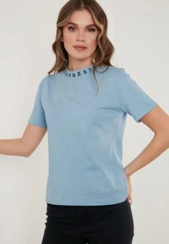 LELA Camiseta Estampada - Baby Blue , Mujer -LELA Tienda 8dbde2c535f04560b944d6b99d5ef278