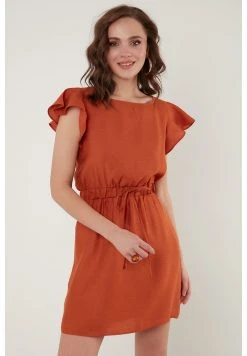 LELA Vestido Informal - Brick Red , Mujer
