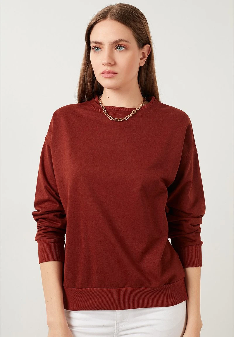 LELA SLIM FIT - Sudadera - Brick Red , Mujer 4 LELA SLIM FIT - Sudadera - Brick Red , Mujer - Imagen 4