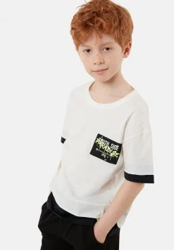 LELA REGULAR FIT T-SHIRT AND SHORTS - Shorts - White, Niños -LELA Tienda 921ae6087b8e4c06a94ff19e03177824