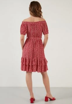 LELA Vestido Informal - Red, Mujer -LELA Tienda 933a9359a8fd44c6ad9a9a481ffc02d1