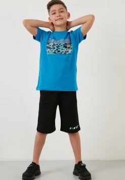 LELA REGULAR FIT SET - Shorts - Saxe Blue , Niños -LELA Tienda 98083b4b07fa49e980a9e1cde327aaf7