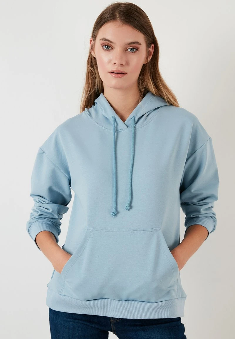 LELA BACK PRINT - Jersey Con Capucha - Ice Blue , Mujer 1 LELA BACK PRINT - Jersey Con Capucha - Ice Blue , Mujer