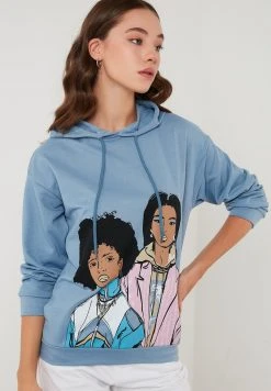 LELA Jersey Con Capucha - Blue, Mujer -LELA Tienda 991a4d311ad54c89a237b04cd180b003