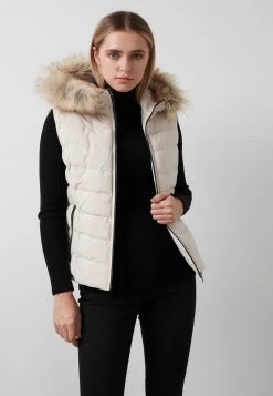 LELA GIA - Chaleco - Ecru, Mujer -LELA Tienda 9b8ae7a68a4d4b9aa5345d4641b6770f