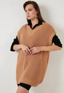 LELA Jersey De Punto - Camel , Mujer -LELA Tienda 9bb2cd594db64b05983fedefe96729c0