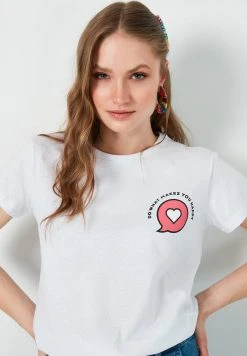 LELA Camiseta Estampada - White , Mujer -LELA Tienda 9cea6ab3d9a14431872a19a1129835d4