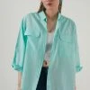 LELA REGULAR FIT - Camisa - Mint , Mujer