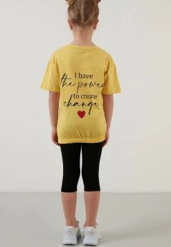 LELA REGULAR FIT SET - Leggings - Yellow , Niños -LELA Tienda 9eee8de0a629461cb1b51cc66e1846a3