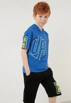 LELA REGULAR FIT T-SHIRT AND SHORTS - Shorts - Blue , Niños