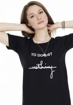 LELA Camiseta Estampada - Black , Mujer -LELA Tienda a110ac472b014364a2cb71b249205874