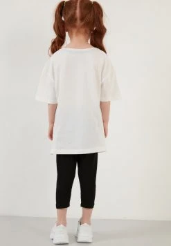 LELA REGULAR FIT T-SHIRT AND LEGGINGS - Leggings - White, Niños -LELA Tienda a1659385fe794b0285becdde0198aa4e