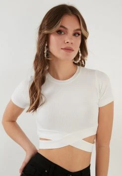 LELA SLIM FIT - Camiseta Estampada - Ecru , Mujer -LELA Tienda a20100a16a154d108aed8628f4415837