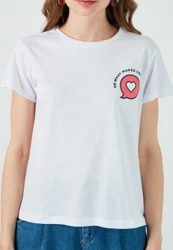 LELA Camiseta Estampada - White , Mujer -LELA Tienda a27ca37f68f04c81bdf2619ae97f06fb