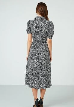 LELA Vestido Camisero - Black-white , Mujer -LELA Tienda a2dda4030270491981a0af0e8be363d1