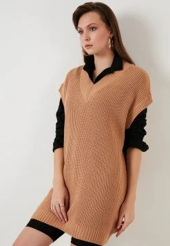 LELA Jersey De Punto - Camel , Mujer -LELA Tienda a2f5e13d11d14c0ebcf3976f7f8ff948