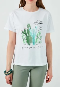 LELA Camiseta Estampada - White , Mujer -LELA Tienda a377e775804d4fc7834d49a7e54d5924