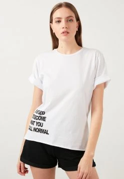 LELA Camiseta Estampada - White , Mujer