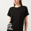 LELA Camiseta Estampada - Black , Mujer