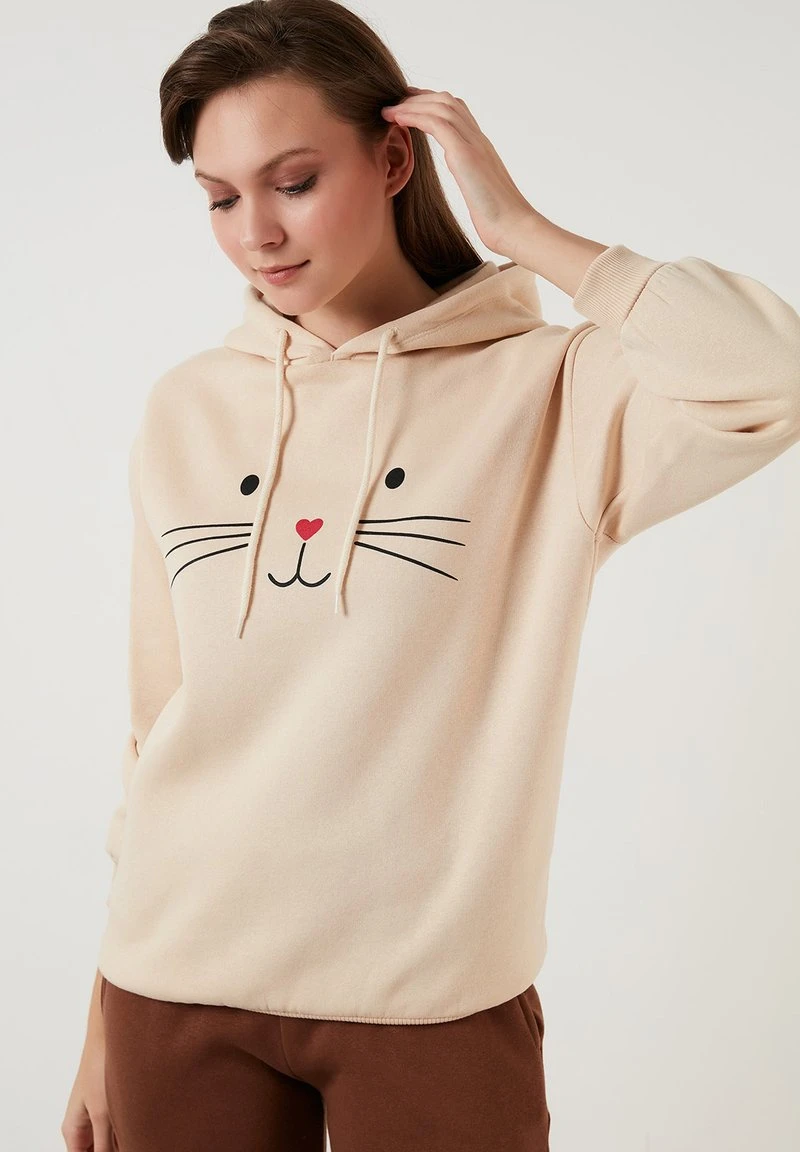 LELA Jersey Con Capucha - Stone Colored, Mujer 4 LELA Jersey Con Capucha - Stone Colored, Mujer - Imagen 4