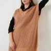 LELA Jersey De Punto - Camel , Mujer