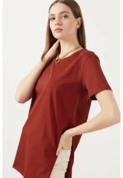 LELA Camiseta Básica - Brick Red , Mujer -LELA Tienda aa2488609d4d496885e62610ea6f67ee