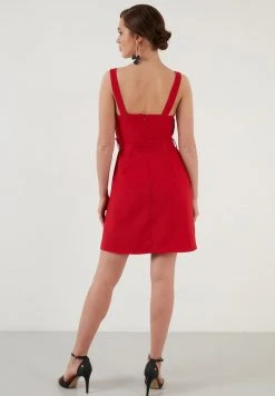 LELA Vestido Informal - Red , Mujer -LELA Tienda aa4ffdfd094046189fb773d5b64ce5ae